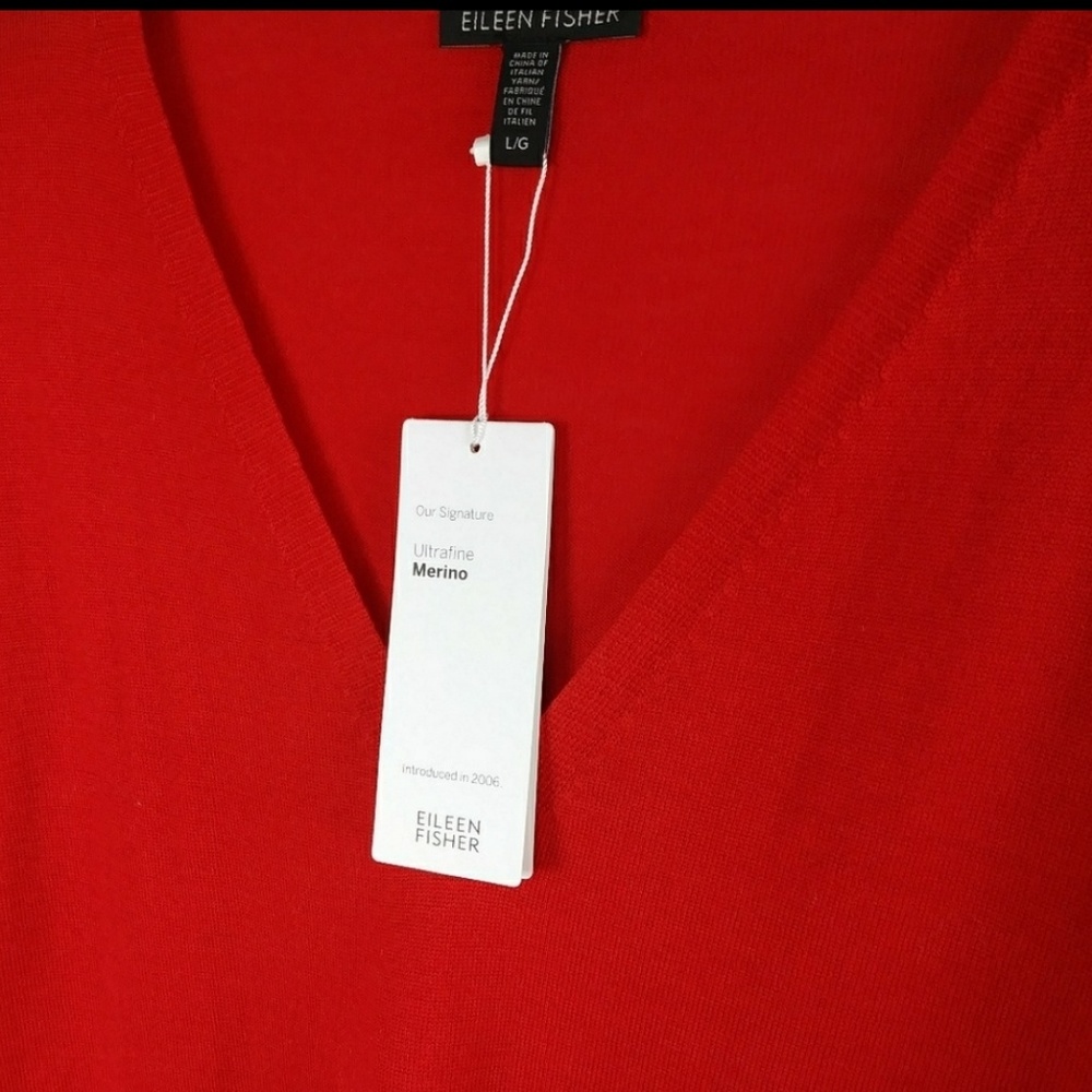 New Women's Large Eileen Fisher Oversized Sweater - Picture 5 of 7
